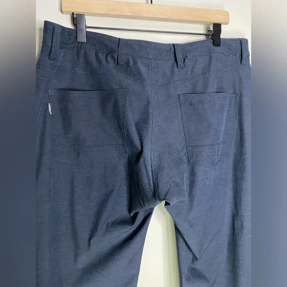 Linksoul Mens Boardwalker Pants 34 Blue Golf Pants - Picture 4 of 9